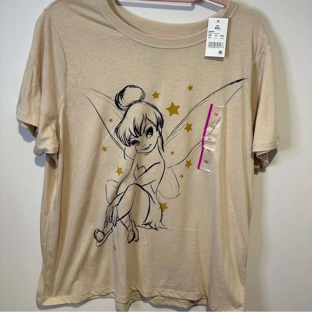 NWT disney tinker bell tshirt size xxl